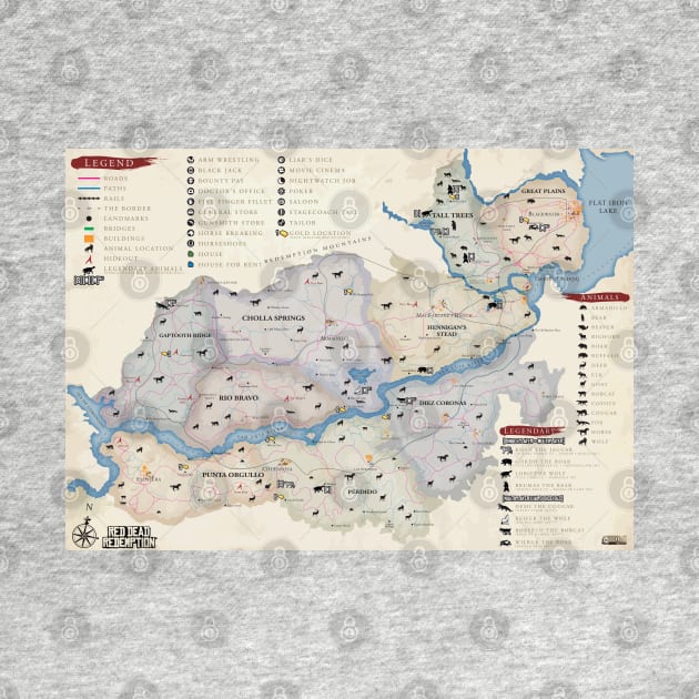 Red Dead Redemption Map by Pliax Lab